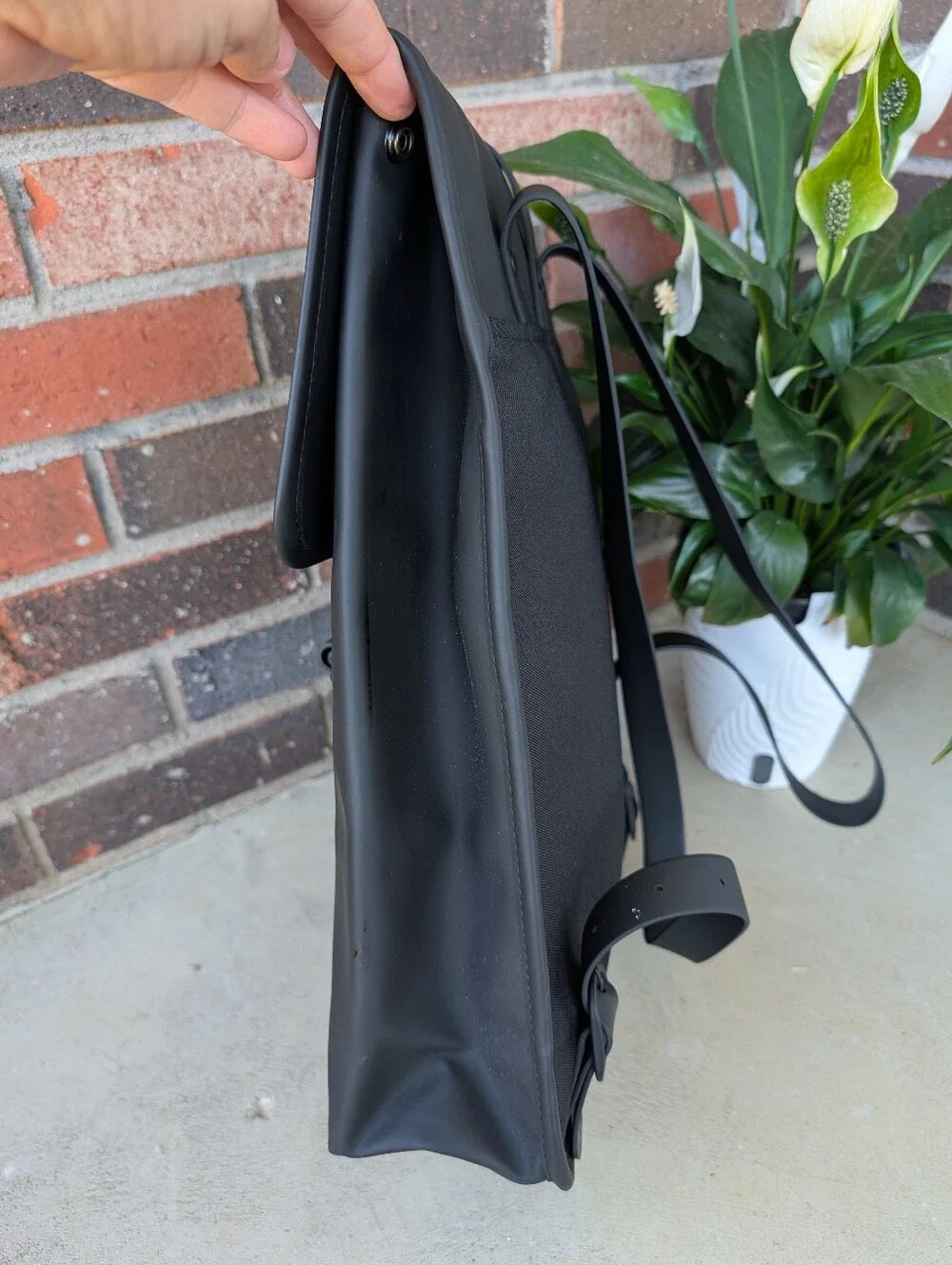 🖤EUC RAINS Backpack Unisex Rubber Silicone Waterproof Adjustable Backpack, 🖤